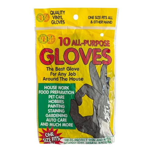 Asch Rukavice za domaćinstvo Vinyl, 10/1, Crne