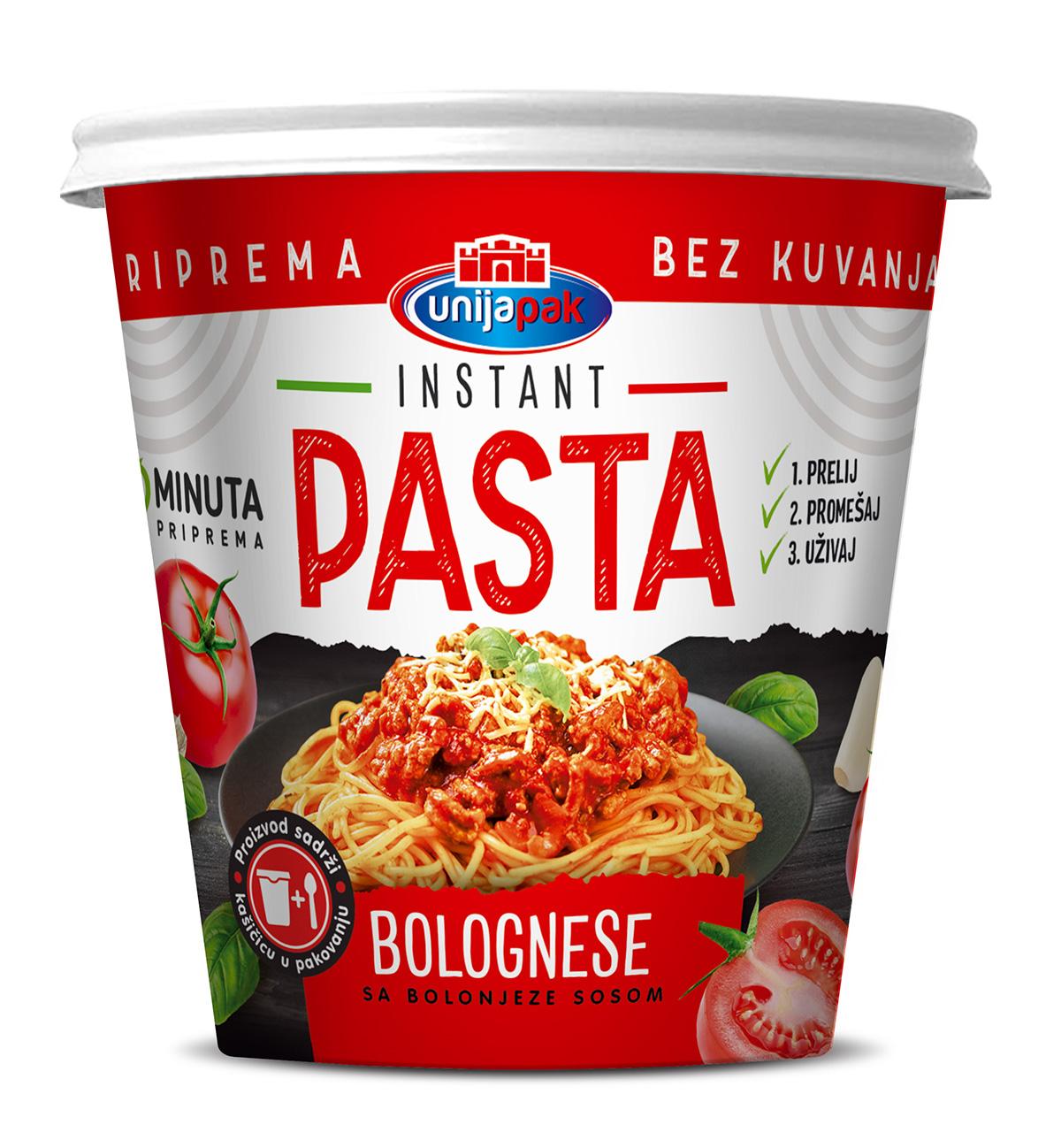 Unijapak Instant Pasta, Bolonjeze sos, 70g