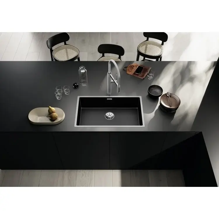 Blanco Sudopera sa 1 koritom Claron 700-IF, Saten, Dark Steel