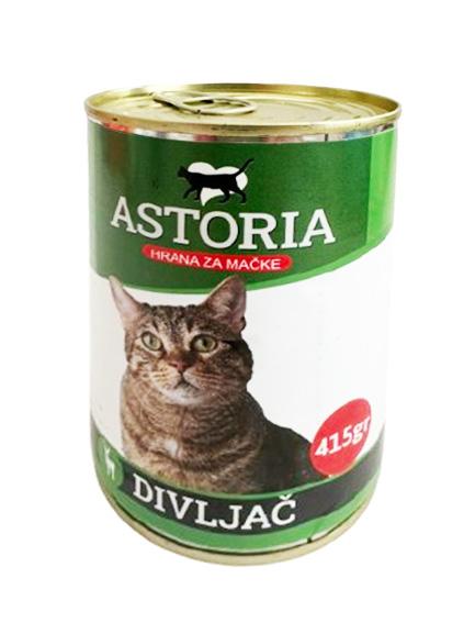 Astoria Vlažna hrana za mačke sa mesom divljači , 415g
