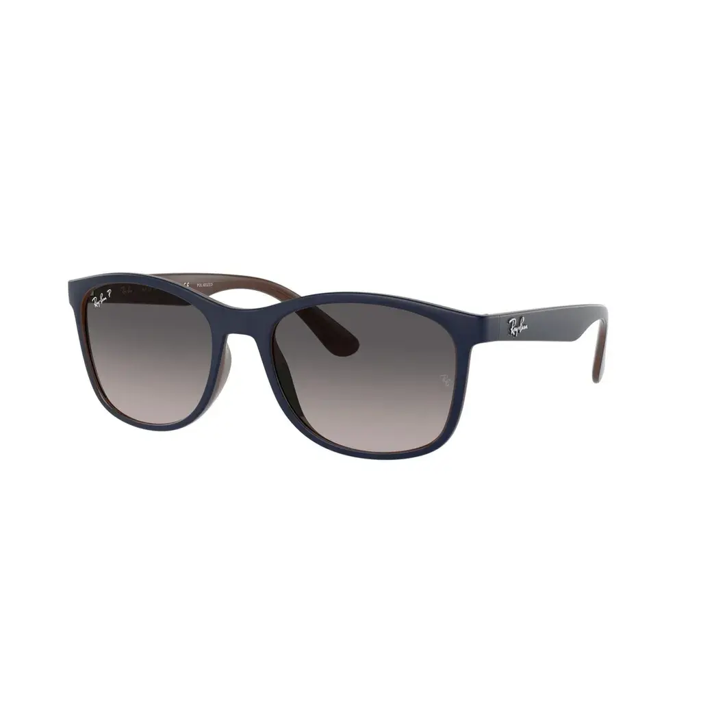 Ray-Ban Muške sunčane naočare 0RB4374 6601M3, Četvrtaste, Polarizovane, Crne