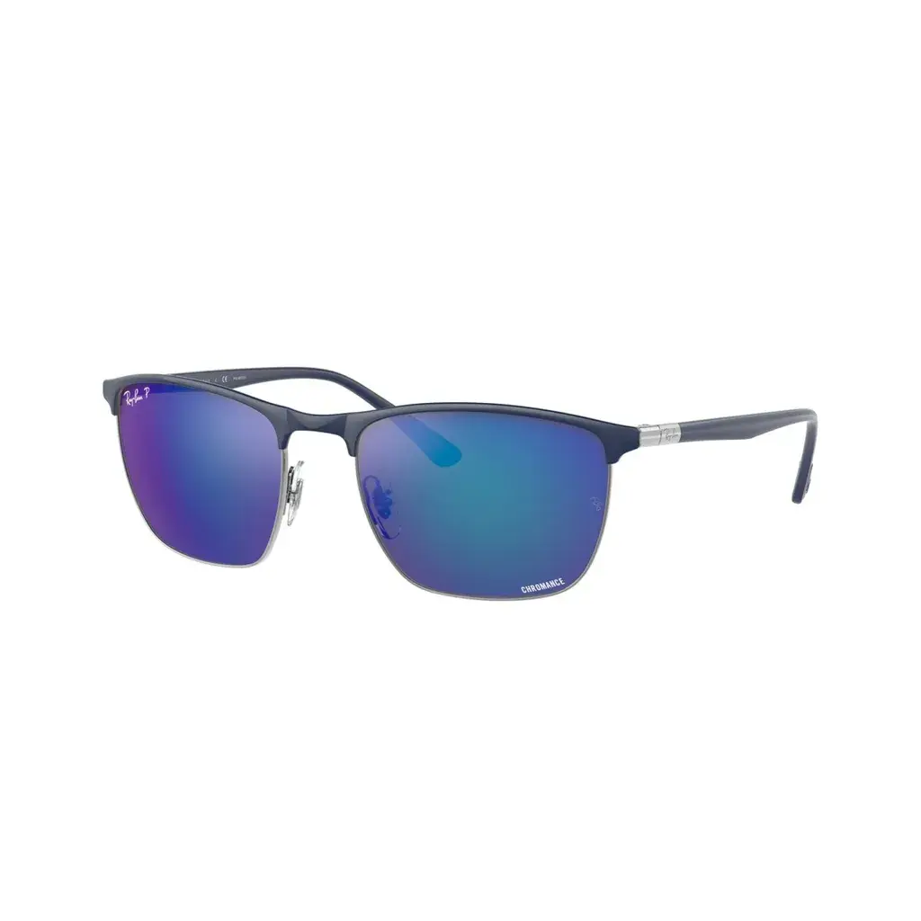 Ray-Ban Muške sunčane naočare Chromance 0RB3686 92044L, Četvrtaste, Polarizovane, Crne