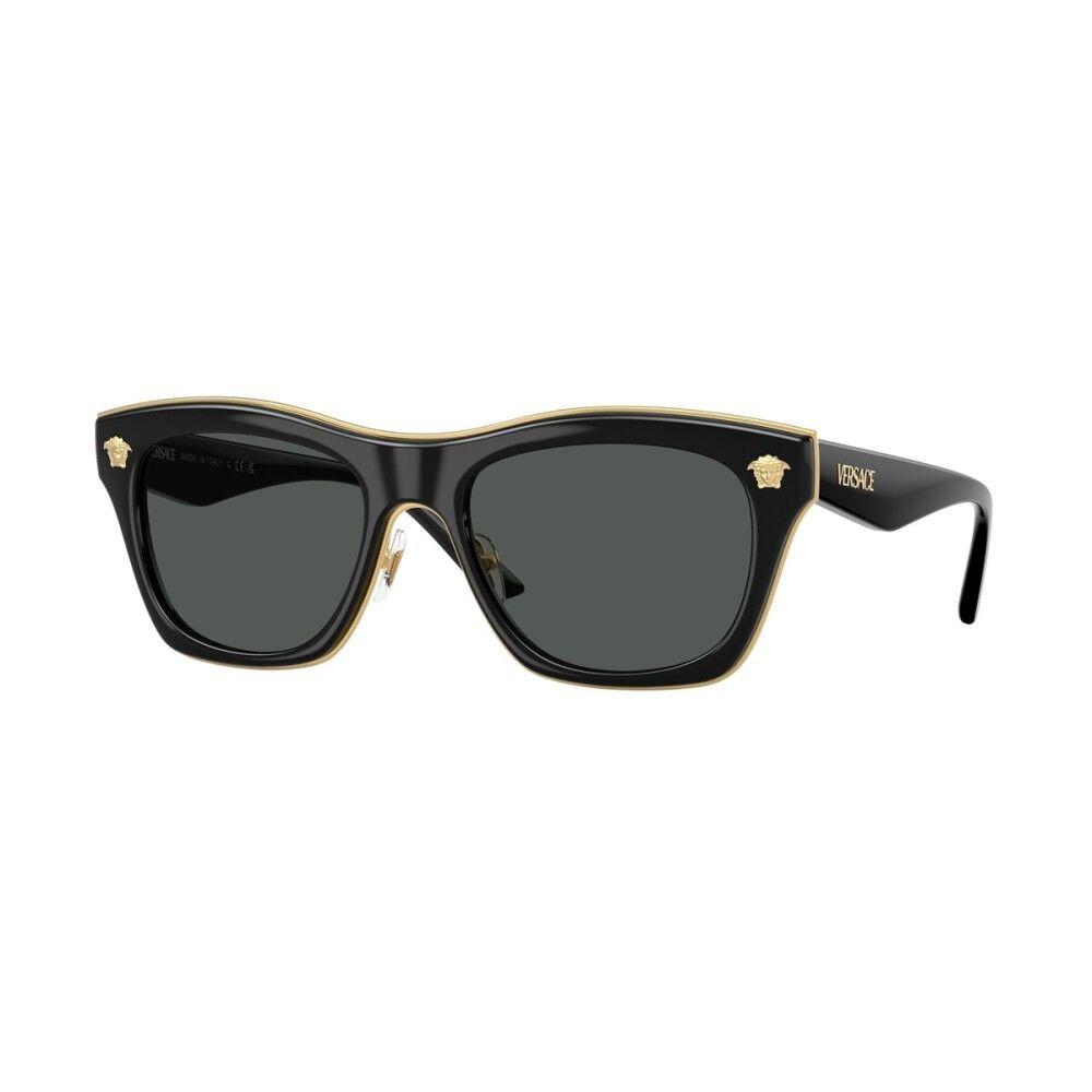 Versace Muške sunčane naočare 0VE2272 GB1/87, Četvrtaste, Crne