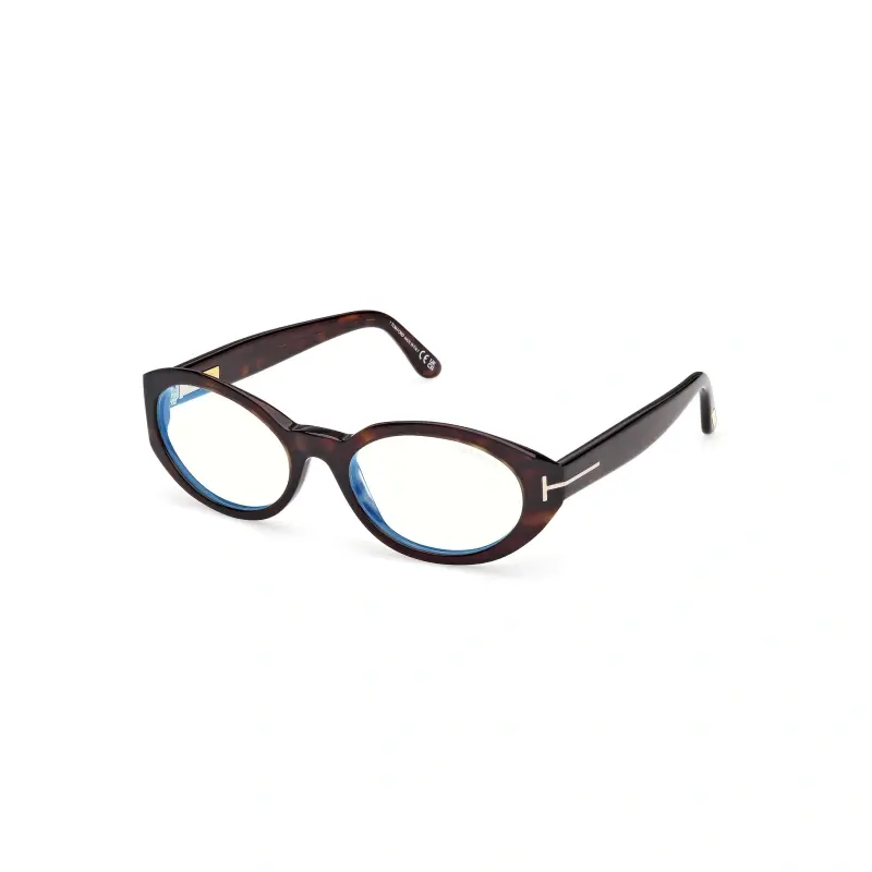 Tom Ford Ženski okvir za dioptrijske naočare Blue block 0FT6067-B 5254, Smeđi