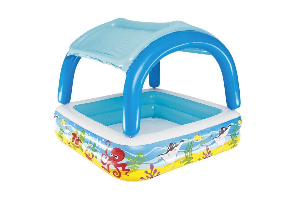 Bestway Bazen za decu sa nadstrešnicom Beach Buddy, 1.40m x 1.40m x 1.14m