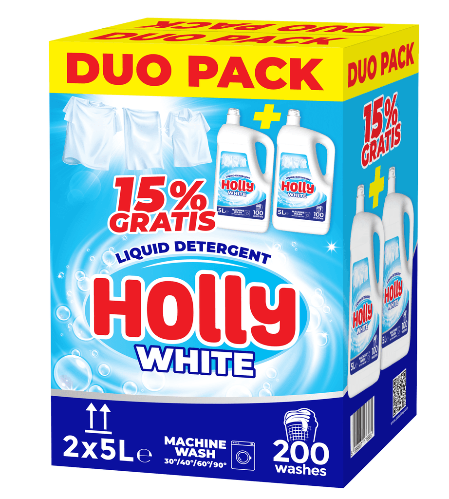 Holly Duo pack Tečni deterdžent za beli veš