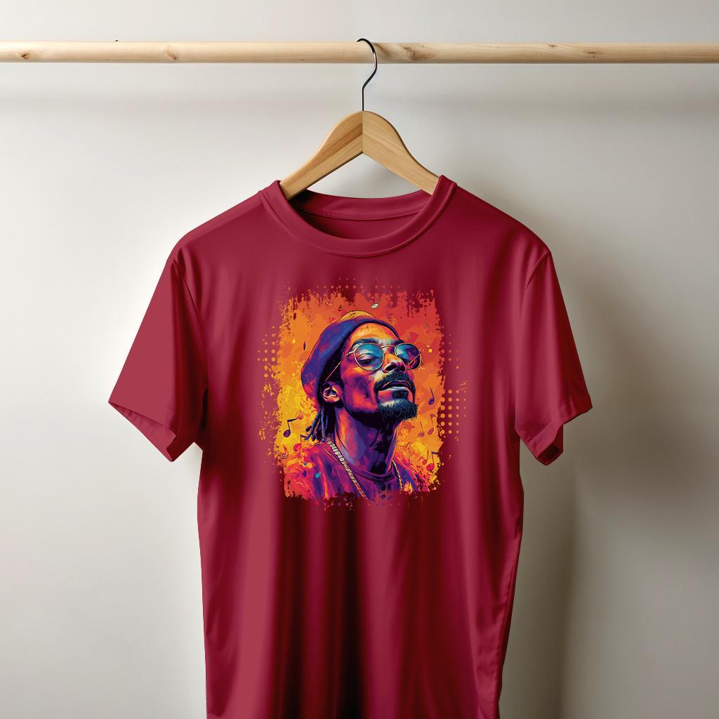 Camiseta Majica sa štampanim printom Cam 794, Muška, Višnja