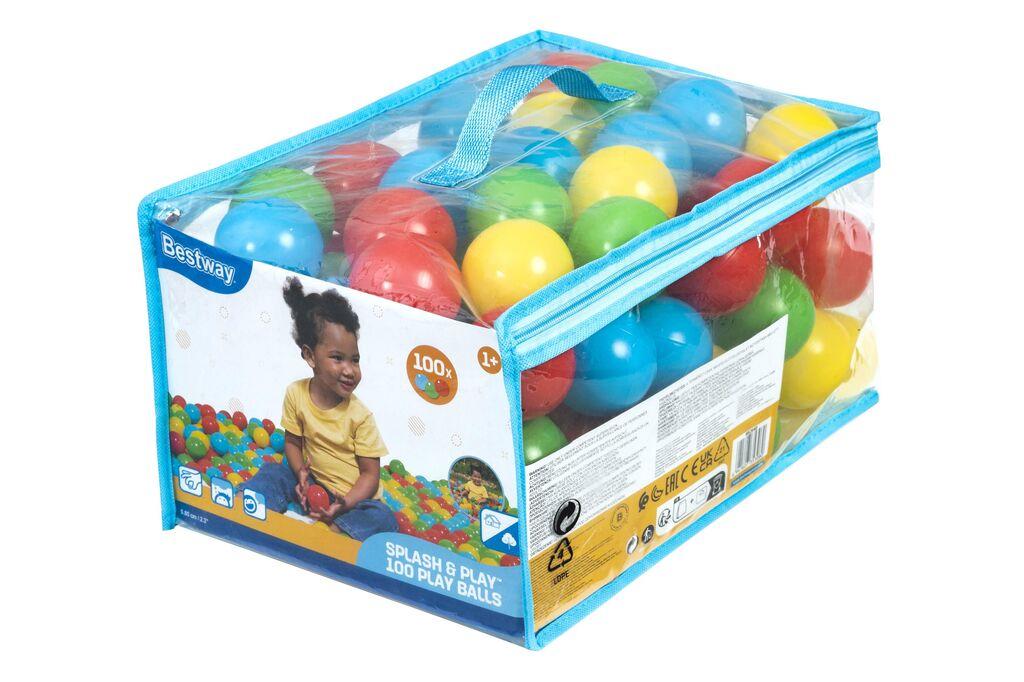 Bestway Set loptica za bazen Splash, 100 komada