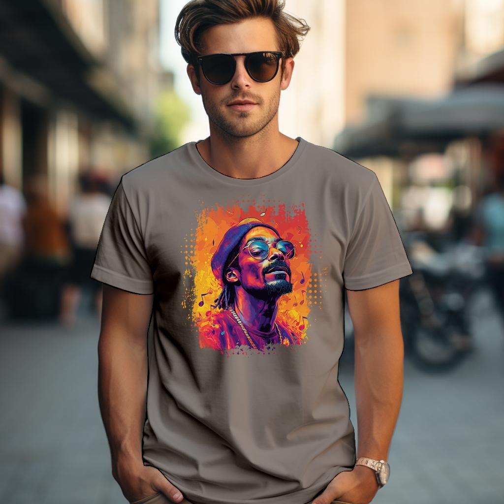 Camiseta Majica sa štampanim printom Cam 794, Muška, Svetlosiva