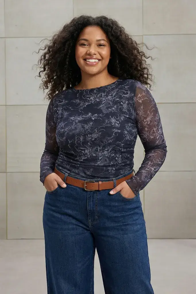 Trendyol Curve Ženska bluza Tbbaw26Af00098, Plava
