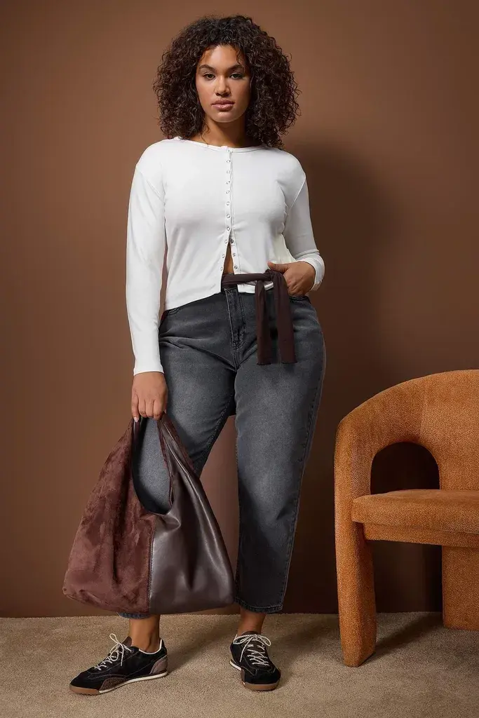 Trendyol Curve Ženska bluza Tbbaw26Af00119, Bela