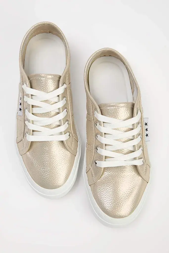 Trendyol Shoes Ženske patike Takss25Sn00039, Zlatne boje