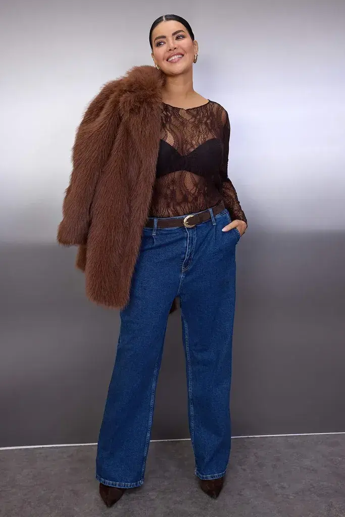 Trendyol Curve Ženska bluza Tbbaw26Af00031, Braon