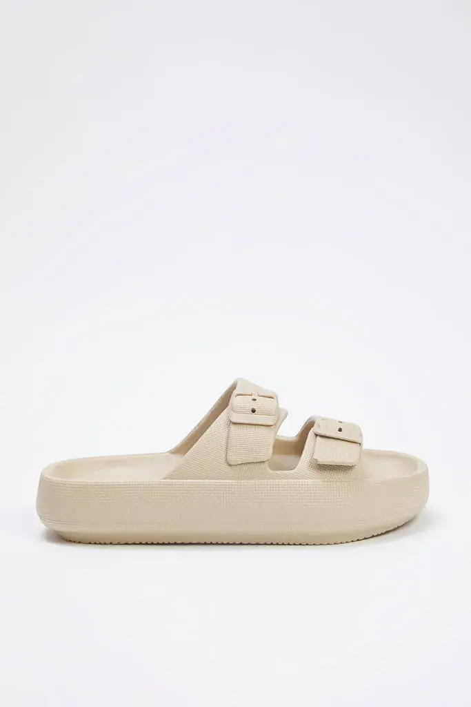 Trendyol Shoes Ženske papuče TAKSS25TE00019, Bež