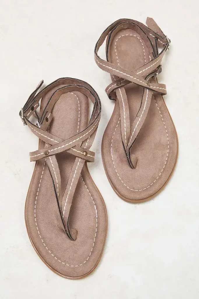 Trendyol Shoes Ženske sandale Takss25Sd00061, Bež