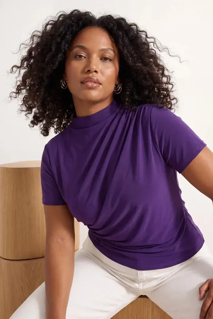 Trendyol Curve Ženska bluza Tbbaw26Af00053, Ljubičasta