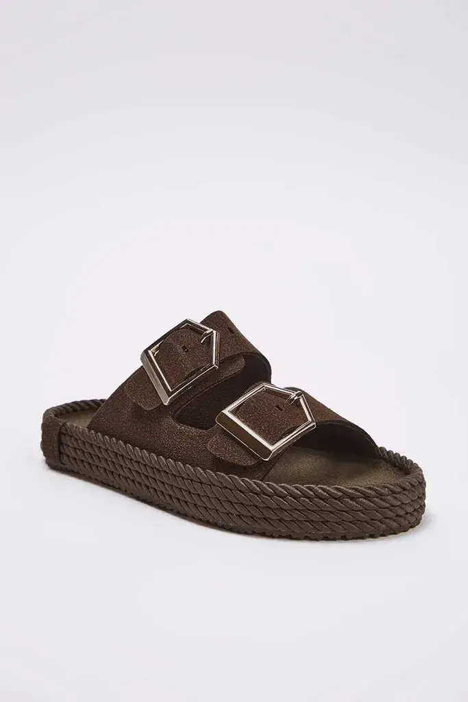 Trendyol Shoes Ženske sandale Takss25Sd00073, Braon