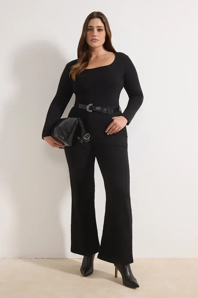 Trendyol Curve Ženska bluza Tbbaw26Af00133, Crna