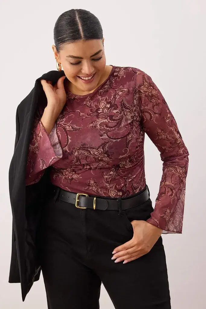Trendyol Curve Ženska bluza Tbbaw26Af00098, Šarena