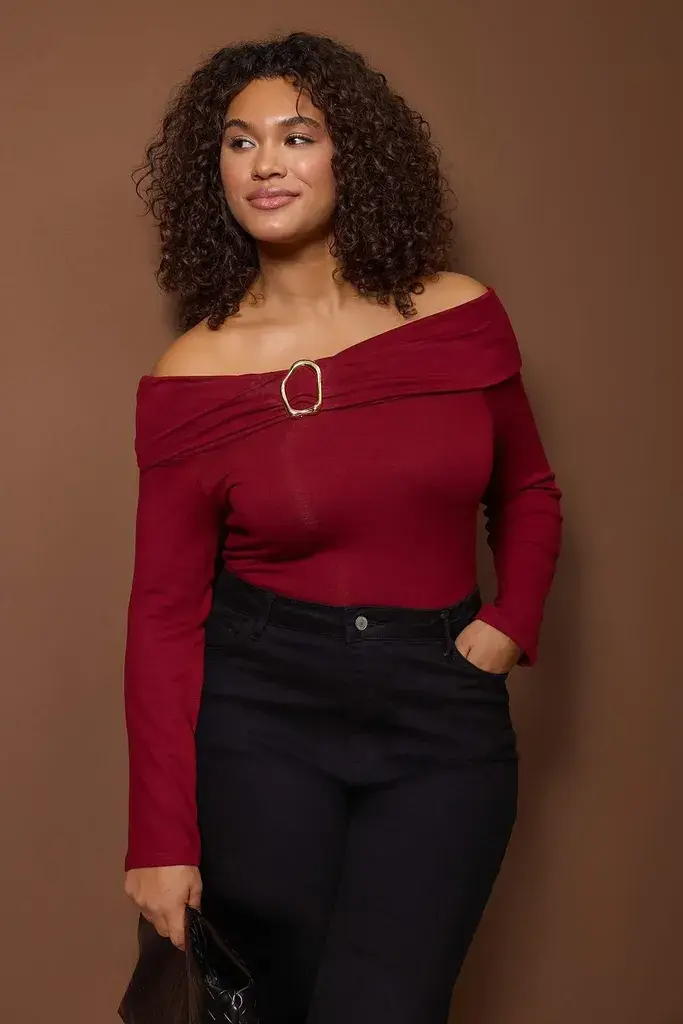 Trendyol Curve Ženska bluza Tbbaw26Af00094, Crvena