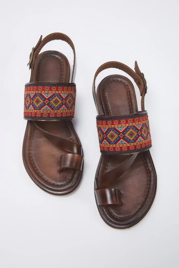 Trendyol Shoes Ženske sandale Takss25Sd00049, Braon