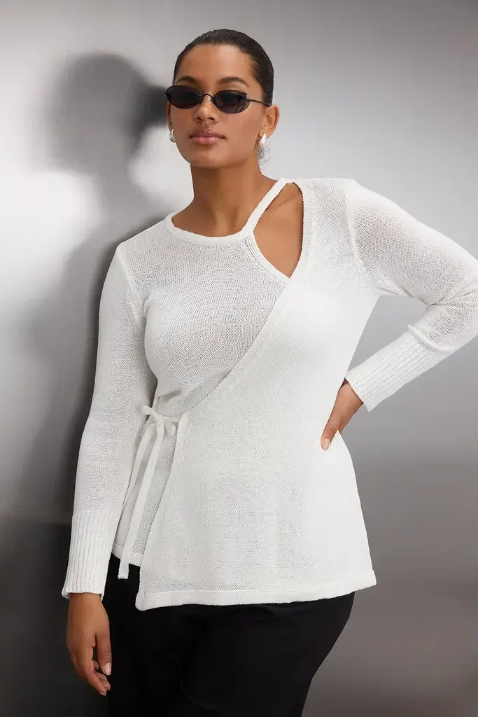 Trendyol Curve Ženska bluza Tbbaw26Af00042, Krem