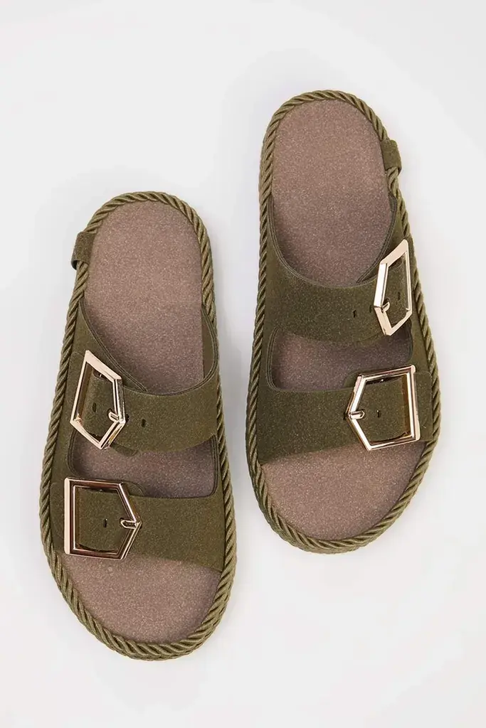 Trendyol Shoes Ženske sandale Takss25Sd00073, Kaki