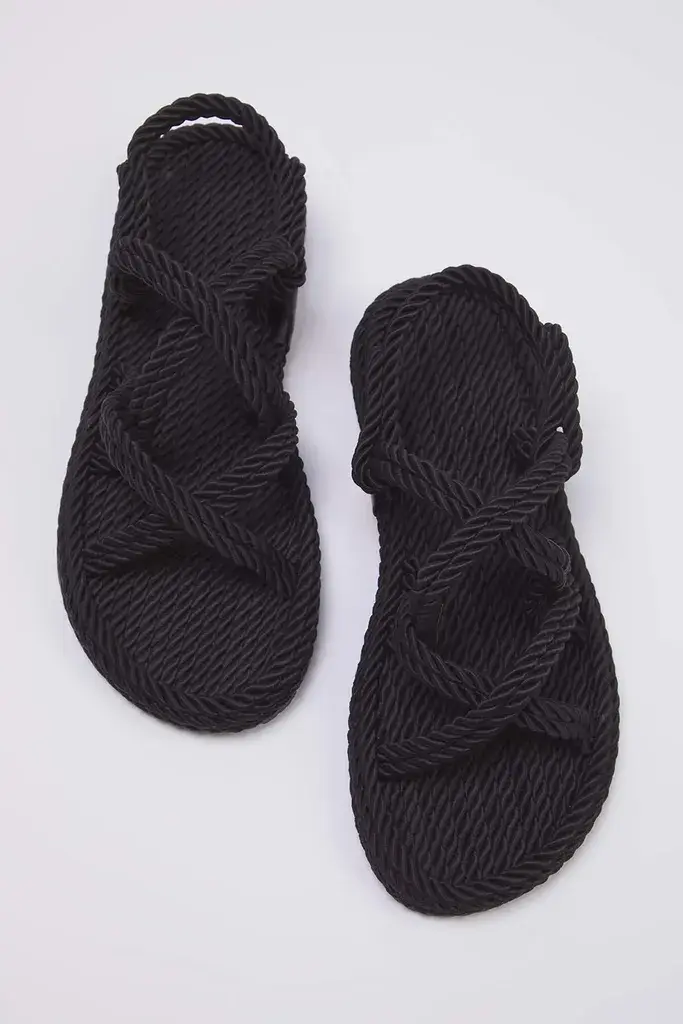 Trendyol Shoes Ženske sandale TAKSS25SD00056, Crne