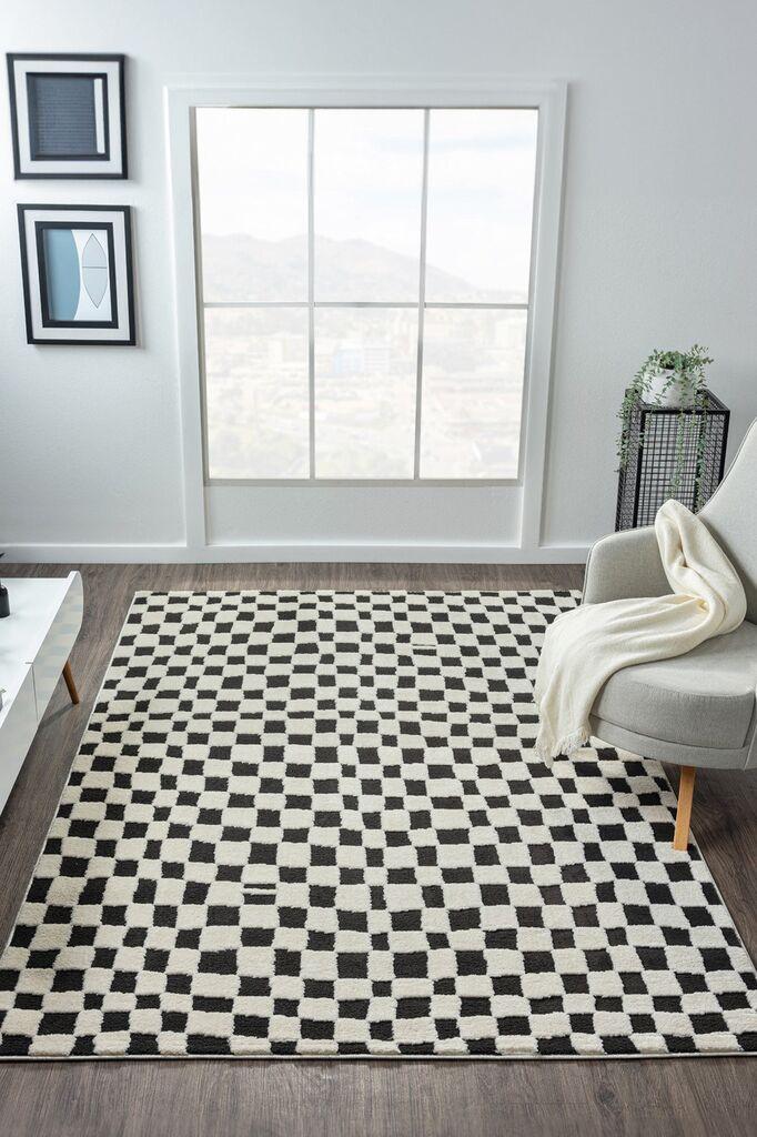 Conceptum Hypnose Tepih Jung 7185, 100x200 cm, Crno-beli