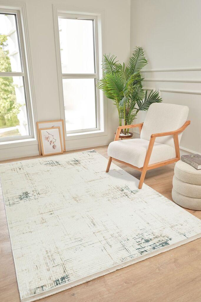Conceptum Hypnose Tepih Kadifem Kd012, 160x300 cm, Beli