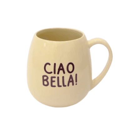 Heim Šolja sa ruckom Ciao bella, 500ml, Žuta