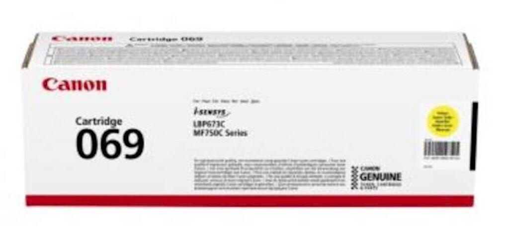 Canon toner CRG069Y za LBP673, MF752, MF754, za 1900 stranica, žuti