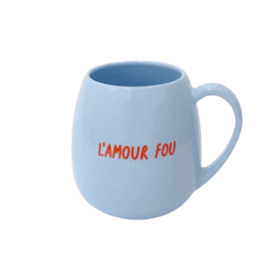 Heim Šolja sa ruckom L'amour fou, 500ml, Svetloplava