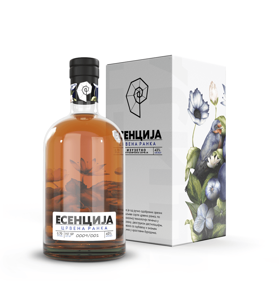 Esencija Rakija Crvena ranka LUX 43% vol, 700ml