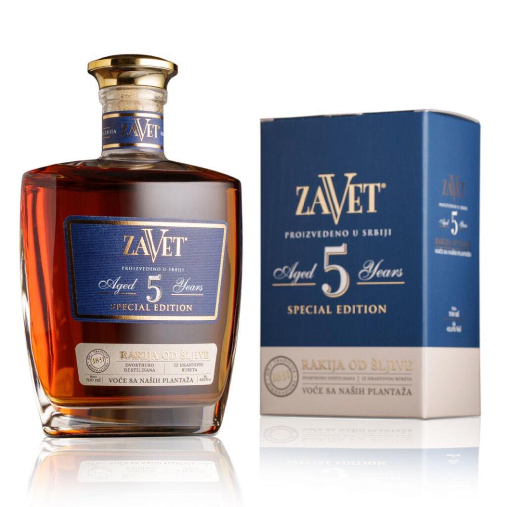 Zavet Rakija Šljiva 5 Lux 45% vol, 700ml