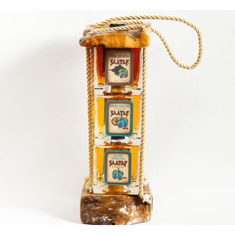 Zlatar Set rakija 3u1 Šljiva Požegača, Šljiva Požegača, i Suva šljiva, 3 x 250ml