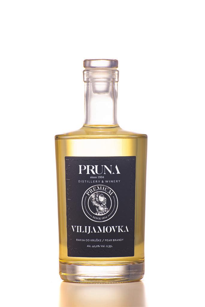 Pruna Rakija Vilijamovka Premium 40% vol, 350ml