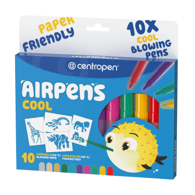 Centropen Flomasteri duvajući Cool, 10 komada