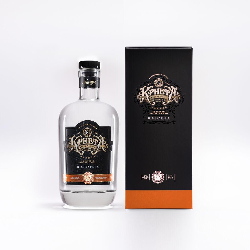 Krneta Rakija Kajsija 43% vol, 700ml