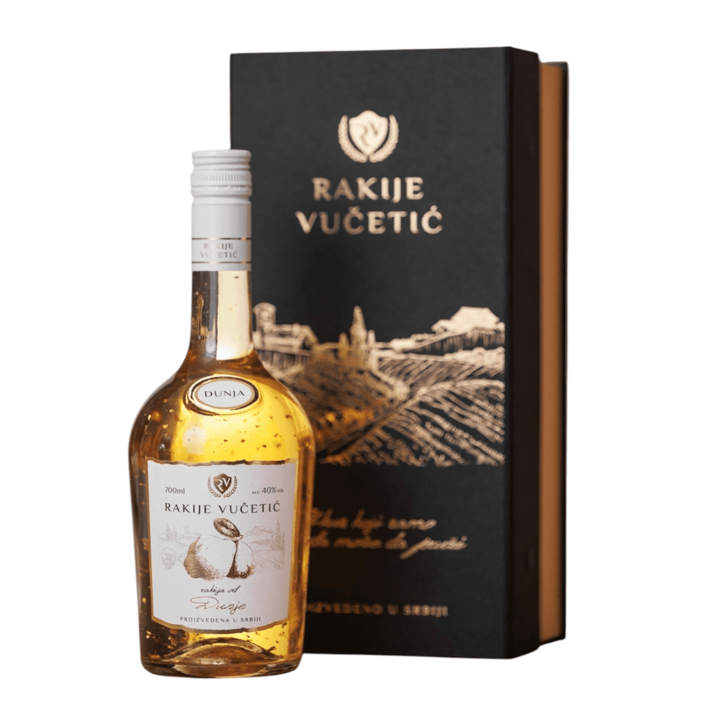 Rakije Vučetić Zlatna Dunja Lux 40% vol, 700ml