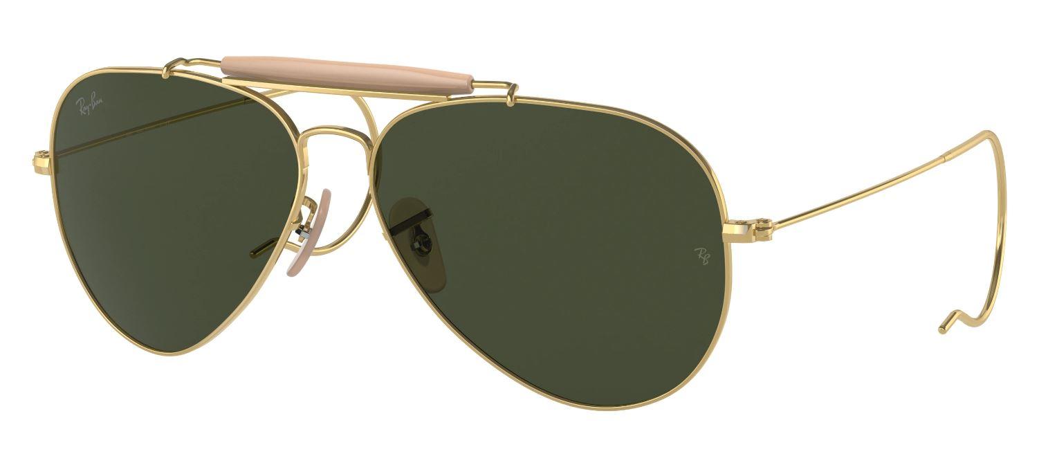 Ray-Ban Naočare za sunce 0RB3030 W3402 58 Outdoorsman I, Zlatne