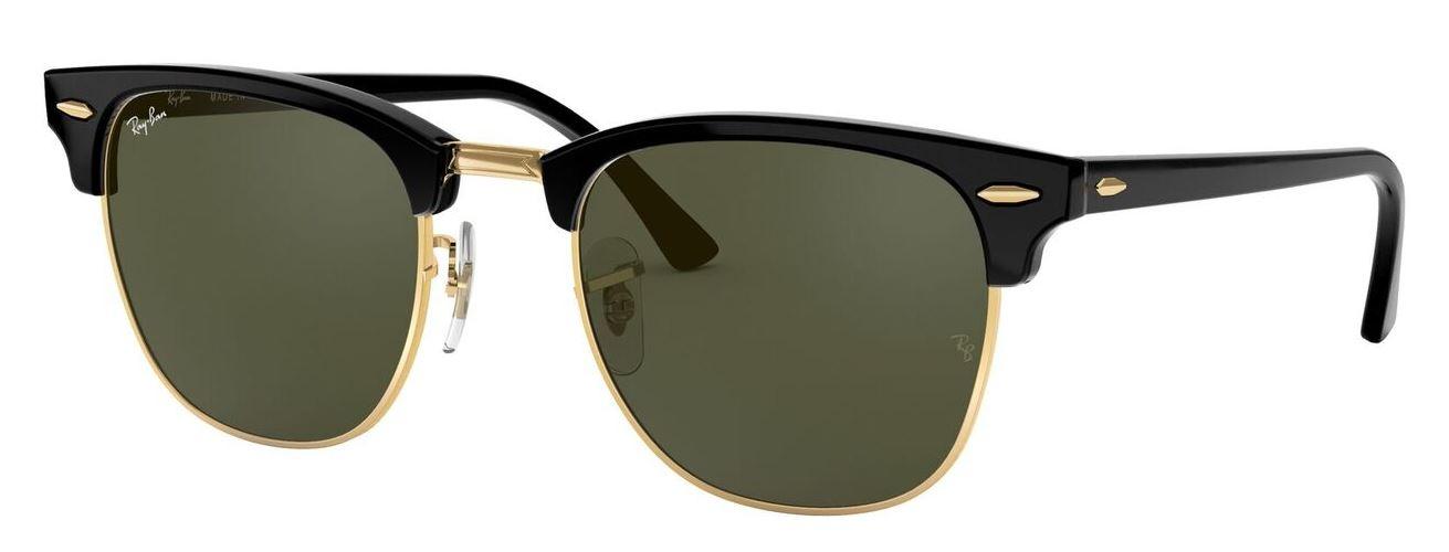 Ray-Ban Naočare za sunce 0RB3016W0365 51 Clubmaster, Crno-zlatne