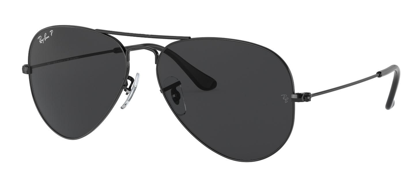 Ray-Ban Naočare za sunce 0RB3025 002/48 58 Aviator, Polarizovane, Crne