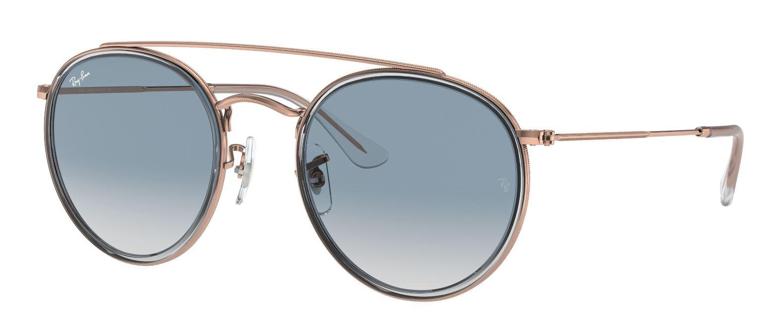 Ray-Ban Naočare za sunce 0RB3647N 90683F51 Round Double Bridge, Bronzane