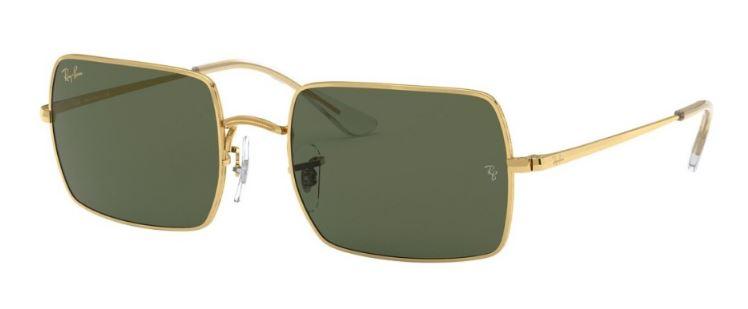 Ray Ban Unisex sunčane naočare 0RB1969 919631 54 RECTANGLE, Crno- zlatne boje