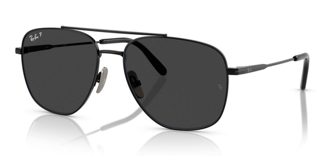Ray-Ban Naočare za sunce 0RB8097 926748 59 William Titanium, Polarizovane, Crne