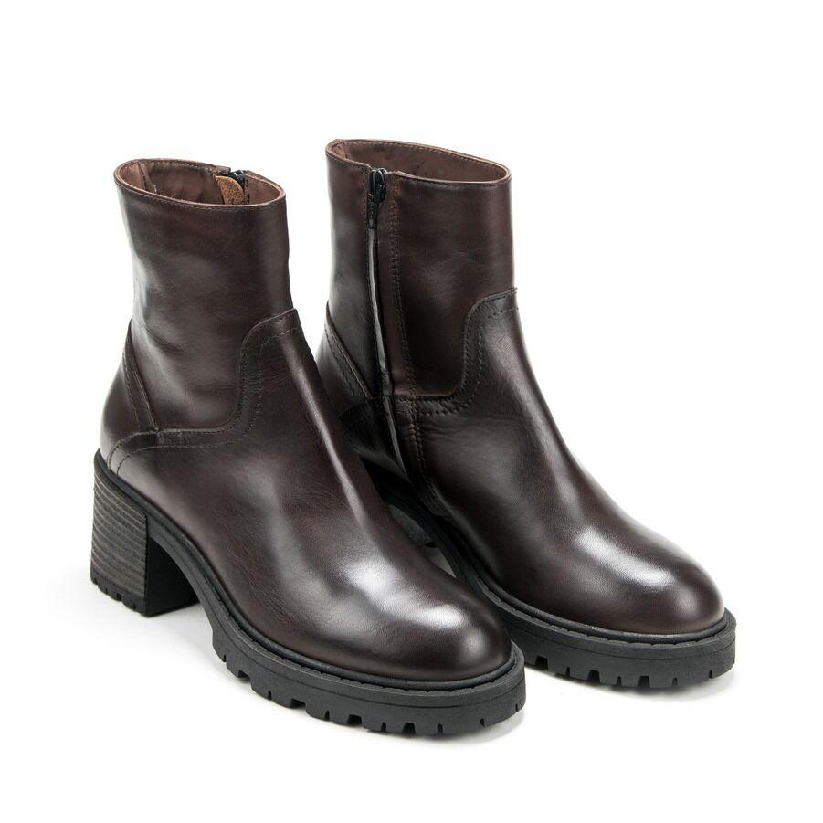 Silko Ženske kratke čizme 690, Kožne, Braon