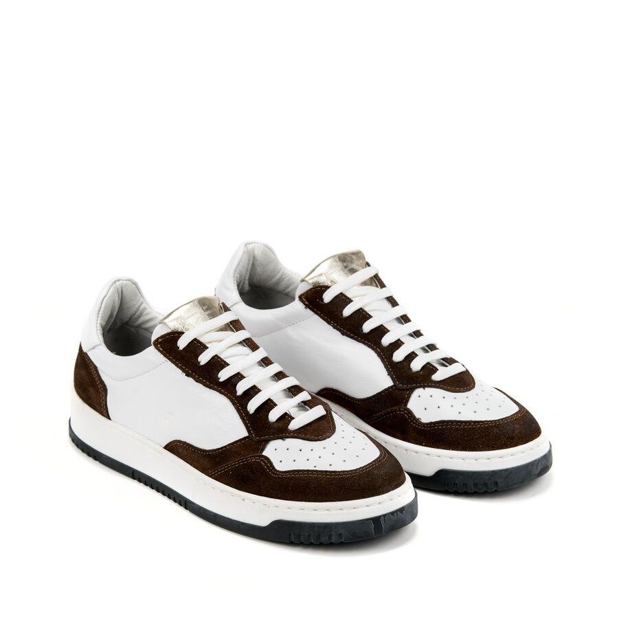 Silkers Ženske patike 1130, Kožne, Braon-bele