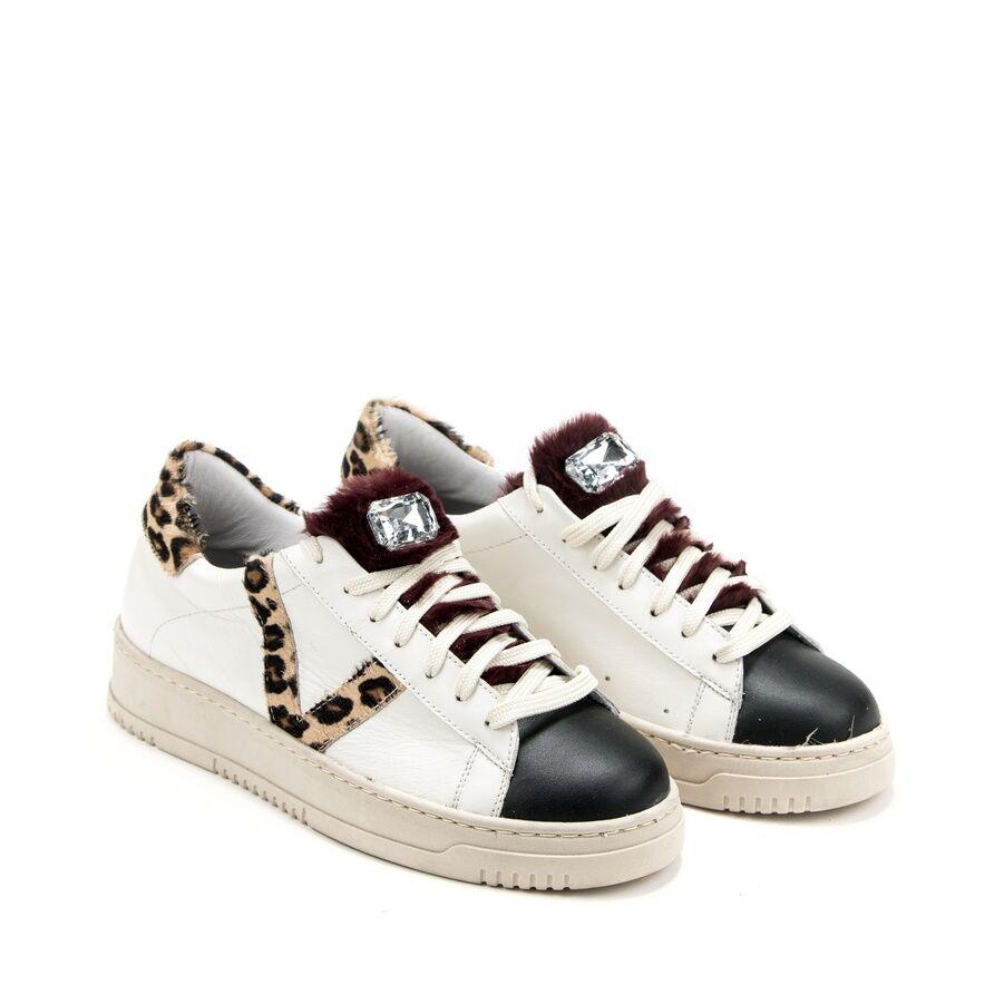 Silkers Ženske patike 1142, Kožne, Belo- braon