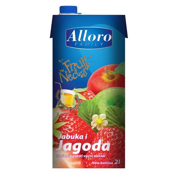 ALLORO Sok Jagoda i Jabuka, 2l